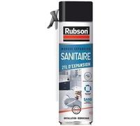 Rubson Mousse expansive sanitaire – rebouchage et installation pour tuyaux – Blanche 21 L
