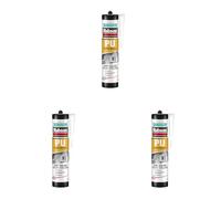 RUBSON PU Mastic Polymère Universel pour Joints et Collages, Coloris blanc, Cartouche de 280 ml, Blanc - Cartouche de 280ml (Lot de 3)