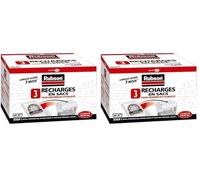 RUBSON recharges en sac pour absorbeur d'humidité - 3 recharges de 1 kg (Lot de 2)