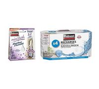 Rubson Recharges Tab Basic Anti-Humidité et Anti-Odeur, 4 Recharges Neutres & Minifresh Absorbeur d'Humidité en Sachet, Spécial Placards, 2 Sachets Parfum Lavande de 50 g