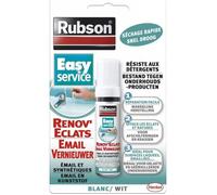 Rubson Rénovateur d'émail – Vernis blanc flacon 12 ml avec pinceau – Résiste aux détergents