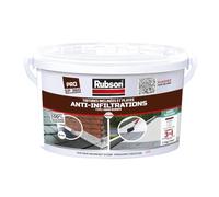 Rubson Revêtement Anti-Infiltrations Stop fuite Blanc 1 kg, pour réparation & étanchéité de toitures inclinées & plates, Résine silicone imperméable & anti-fissures