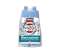 RUBSON Étanchéité par Injection - Revêtement d'étanchéité pour murs - barrière étanche pour remontées d'eau par capillarité- Kit de 6 vases + 6 injecteurs