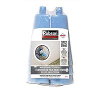 RUBSON Étanchéité par Injection - Revêtement d'étanchéité pour murs - barrière étanche pour remontées d'eau par capillarité- Kit de 6 vases + 6 injecteurs