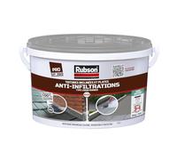 Rubson revêtement Waterproof Anti fuite Gris 5kg pour réparation et étanchéité, protecteur de toiture à base de silicone