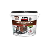 Revêtement d'étanchéité - RUBSON - Anti-infiltrations Waterproof - Noir - Seau 1kg - Résiste aux UV