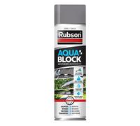 Rubson Revêtement Waterproof en Spray Gris 300ml, pour colmater fuites et fissures, caoutchouc liquide pour réparations, séchage rapide