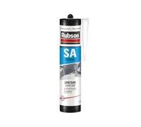 Rubson Mastic silicone sanitaire SA – Acétique antifongique translucide – 300 ml