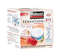Rubson Recharge pour absorbeur d'humidité Sensation Energy – 3-en-1 – 2x300 g parfum fruits