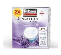 Rubson Sensation Relax Recharges universelles pour absorbeur d'humidité parfum lavande (2 x 300 g) - Recharges 3 en 1 anti-humidité, anti-odeur et agréable parfum