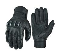 RUBSONS Flex Pro Goat Skin Leather Biker Motorcycle Hard Knuckle Gloves (Small)
