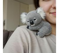 Rubu22a Koaly - La peluche koala ultra douce imite les mouvements naturels comme un véritable koala, en peluche koala (gris)