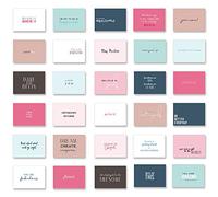 Ruby Ashley 30 cartes postales inspirantes A6 uniques avec de beaux mots et motifs