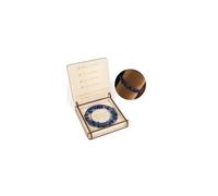 RUBY Bracelet populaire fait à la main, élastique et extensible, Lapis Lazuli, Pierre précieuse, Strass