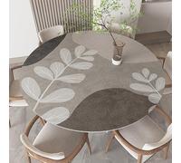 Ruby Lil PU Cuir Grand Coussin De Table Ronde, Tapis De Protection De Table Imperméable Facile À Nettoyer pour La Décoration De Table Basse À Manger À Domicile,B,100cm(39in)