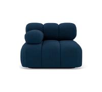 Ruby - module d'assise gauche en velours texturé - Bleu Bleu G