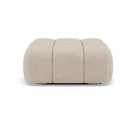 Ruby - pouf en velours texturé - Beige