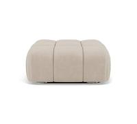 Ruby - pouf en velours texturé - Beige