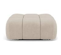 Ruby - pouf en velours texturé - Beige