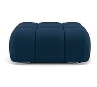 Ruby - pouf en velours texturé - Bleu Bleu G