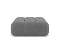 Lisa Design - Ruby - Pouf en Velours texturé, Gris