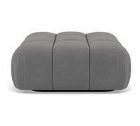 Ruby - pouf en velours texturé - Gris
