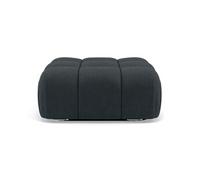 Ruby - pouf en velours texturé - Noir Noir G