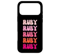 Ruby Retro Stack Design Coque pour iPhone 17 Pro Max