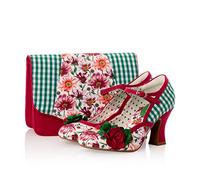 Ruby Shoo Imelda Chaussures Mary Jane à talon moyen et sac Dublin assorti, Magenta/rose, 39 EU