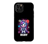 Ruby Unicorn Space Astronaute Coque pour iPhone 11 Pro