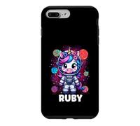 Ruby Unicorn Space Astronaute Coque pour iPhone 7 Plus/8 Plus