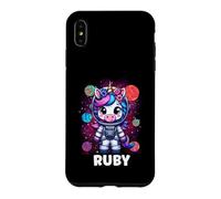 Ruby Unicorn Space Astronaute Coque pour iPhone XS Max