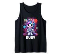 Ruby Unicorn Space Astronaute Débardeur