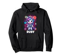 Ruby Unicorn Space Astronaute Sweat à Capuche