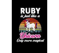 Ruby's Magical Unicorn Diary: A Cute Rainbow Journal for Girls Named Ruby Who Love Unicorns and Dream Big!