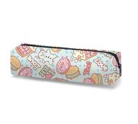 RubyTint Jolie trousse à crayons en cuir pour filles - Pochette de rangement souple de grande capacité avec fermeture éclair, trousse à stylos esthétique portable pour enfants, étudiants et