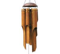 Rubyu Relaxant Bambou Carillon à Vent - Décoration Suspendue Vent Carillon Feng Shui Jardin - Résistant aux intempéries - Commerce équitable - Tube de Bambou