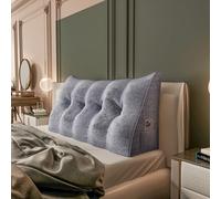Rucener Grand coussin de dossier - Coussin triangulaire - Coussin de canapé - Tête haute - Coussin pour lit - Parfait comme coussin pour regarder la télévision et lire - Disponible en plusieurs