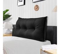 Rucener Oreiller Traversin Soutien Dorsal Gros Coussin Canapé Coussin Tête de Lit Dossier Traversin Gros Coussin Dossier Coussin de Lecture Triangulaire Coussin de Coin Légèrement Bronzé 100 CM