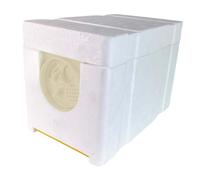 Ruche d'abeille, Boîte à Abeilles pour Reines avec Isolation Thermique à 4 Cadres, Ruche d'accouplement Nuc Récolte d'abeilles Apiculture, pour L'élevage de Ruchettes et Fournitures Apicoles, Blanc