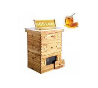 Ruche d'abeilles, 30 cadres, bois de sapin enduit de cire d'abeille, 2 boîtes profondes 1 moyenne, kit ruche Langstroth