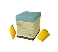 Ruche Dadant Plancher PVC Toit Tôlé avec sa Cire