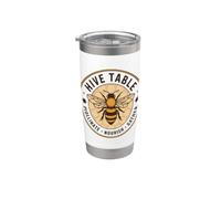 Ruche d'apiculture mignonne bourdon abeilles Gobelet isotherme en acier inoxydable double paroi