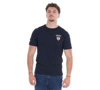 Ruckfield - T-shirt en coton biologique marine uni pourvu d'un col rond - Taille l