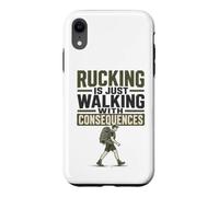 Rucking, C'est Juste Marcher avec des conséquences Funny Rucker Coque pour iPhone XR