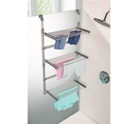 Ruco Séchoir à linge pour douche V802 – À fixer, aluminium argent, 9 m