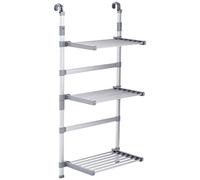 Ruco Séchoir à linge pour douche V802 – À fixer, aluminium argent, 9 m