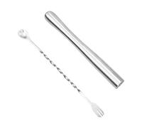 RUCUDIM 2pièces Ensemble D'outils De Barre De Pilon Muddler Pilon à Cocktail pour Cocktails Mélange Cuillère Bar Cuillère Barman Outils en Acier Inoxydable,idéal pour Barman