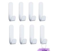 RUCUDIM 8 Pièces crochet adhesif,accroche serviette,accroche serviette salle de bain,crochets adhesifs muraux,porte torchon,accroche torchon cuisine pour salle de bain et cuisine(Blancs)