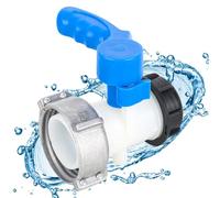 RUCUDIM Adaptateur IBC pour robinet à boisseau sphérique, robinet à clapet IBC DN50 de 75 mm, accessoire pour réservoir IBC, robinet de vidange de réservoir, robinet d’arrêt, robinet à clapet pour